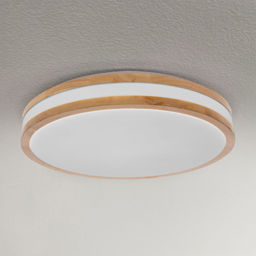 Brilagi - Himmennettävä LED-kattovalaisin MOLINA LED/48W/230V 3000-6500K tammi halkaisija 38 cm + kauko-ohjaus