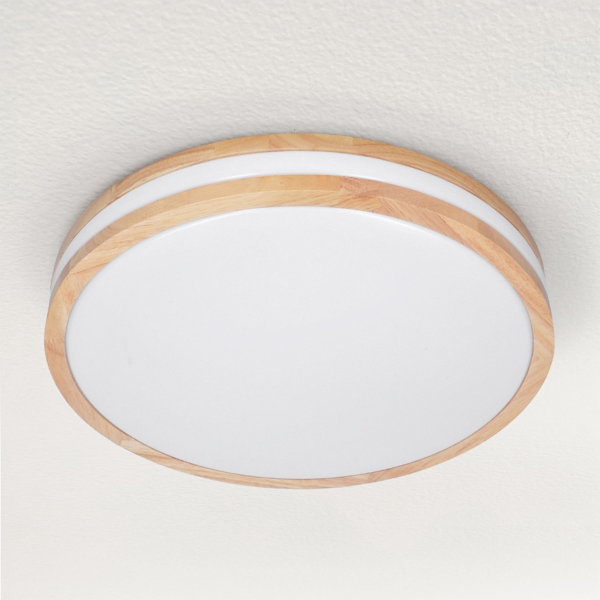 Brilagi - Himmennettävä LED-kattovalaisin MOLINA LED/48W/230V 3000-6500K tammi halkaisija 38 cm + kauko-ohjaus