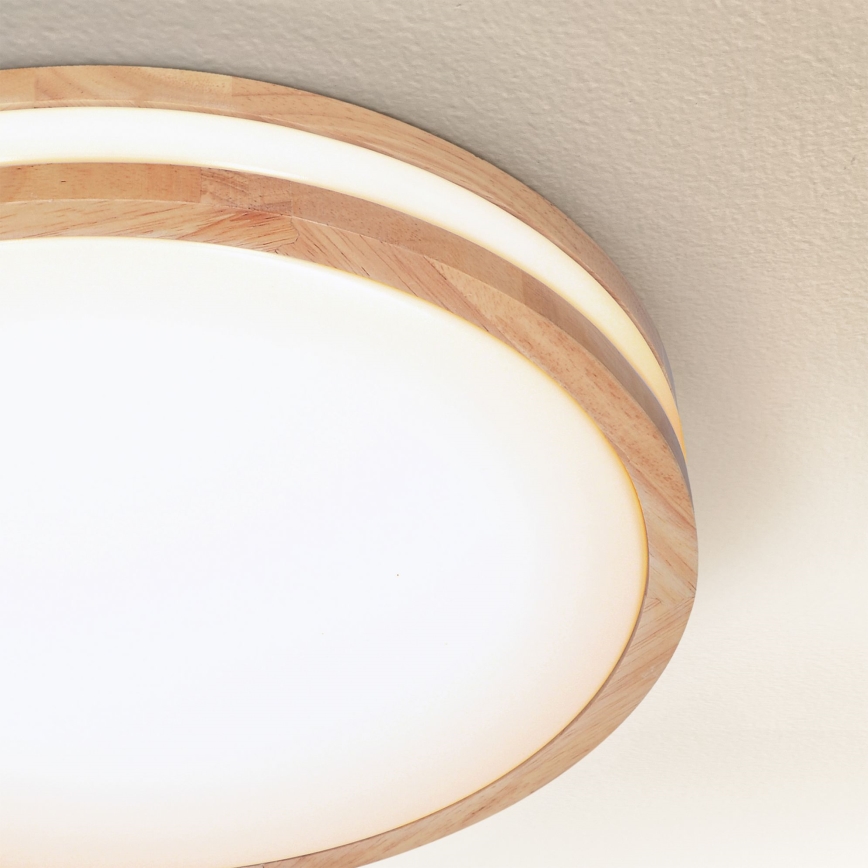 Brilagi - Himmennettävä LED-kattovalaisin MOLINA LED/48W/230V 3000-6500K tammi halkaisija 38 cm + kauko-ohjaus