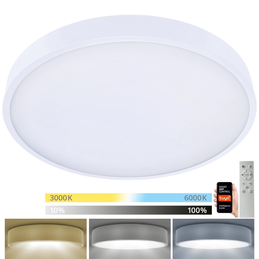 Brilagi - Himmennettävä LED-kattovalaisin POOL SMART LED/60W/230V 50 cm 3000-6000K Wi-Fi Tuya + kauko-ohjaus valkoinen