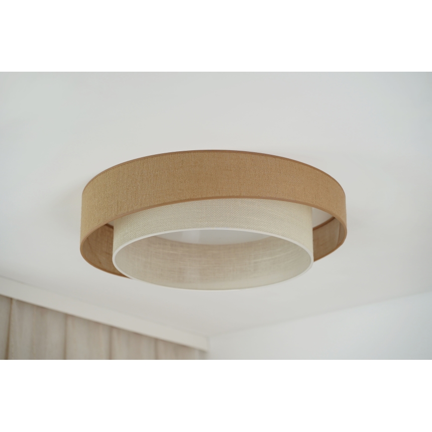 Brilagi - Himmennettävä LED-kattovalaisin SHINE LED/24W/230V halkaisija 60 cm 3000/4000/6500K beige/kerma + kauko-ohjaus
