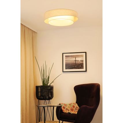 Brilagi - Himmennettävä LED-kattovalaisin SHINE LED/24W/230V 3000/4000/6500K kerma + kauko-ohjaus