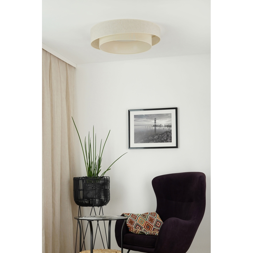 Brilagi - Himmennettävä LED-kattovalaisin SHINE LED/24W/230V 3000/4000/6500K kerma + kauko-ohjaus