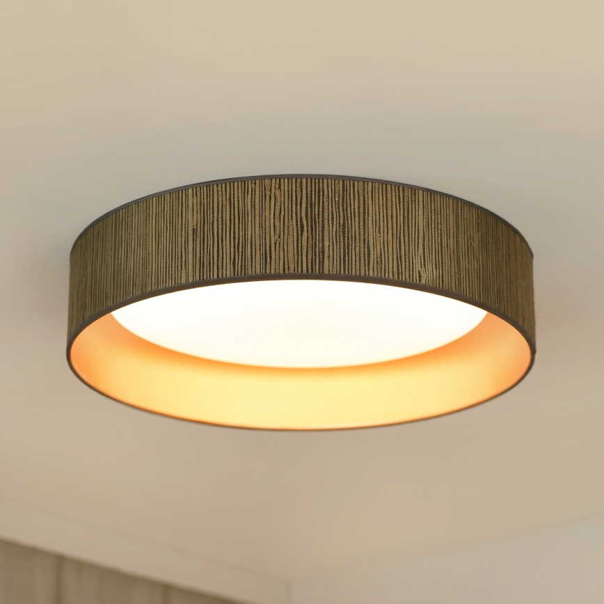 Brilagi - Himmennettävä LED-kattovalaisin VEGAS SHINE LED/24W/230V 3000/4000/6500K olki ruskea/kulta + kauko-ohjaus