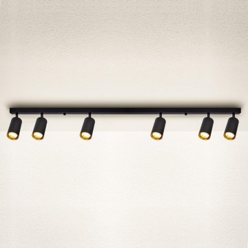 Brilagi - Himmennettävä LED-kohdevalaisin SELE 6xGU10/6,5W/230V 2700-6500K musta/kultainen