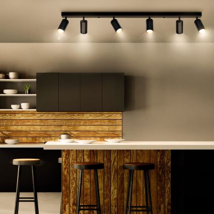 Brilagi - Himmennettävä LED-kohdevalaisin SELE 6xGU10/6,5W/230V 2700-6500K musta/kultainen