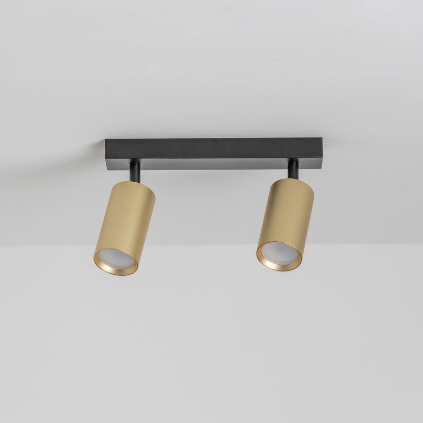 Brilagi - LED-himmennettävä kohdevalaisin SELE GOLDEN 2xGU10/6,5W/230V 2700-6500K musta/kultainen