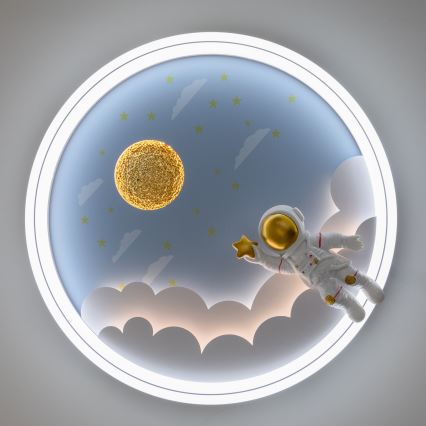 Brilagi - LED-himmennettävä lasten kattovalaisin LED/42W/230V 3000/5700K astronautti