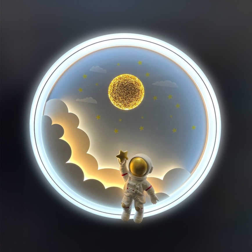 Brilagi - LED-himmennettävä lasten kattovalaisin LED/42W/230V 3000/5700K astronautti