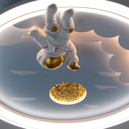 Brilagi - LED-himmennettävä lasten kattovalaisin LED/42W/230V 3000/5700K astronautti