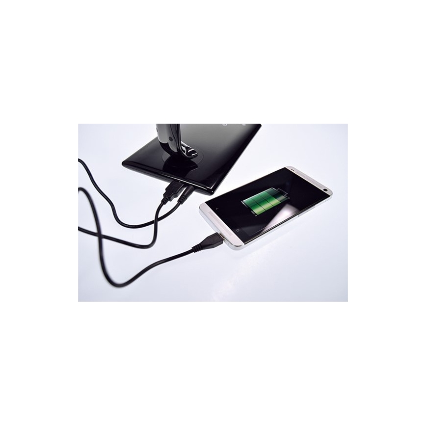 Brilagi - Himmennettävä LED-pöytävalaisin USB connector LED/12W/230V valkoinen 3000 - 6000K