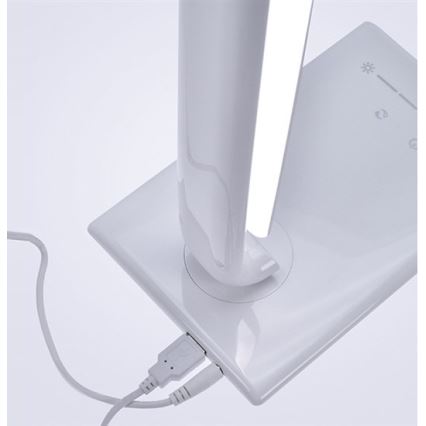 Brilagi - Himmennettävä LED-pöytävalaisin USB connector LED/12W/230V valkoinen 3000 - 6000K