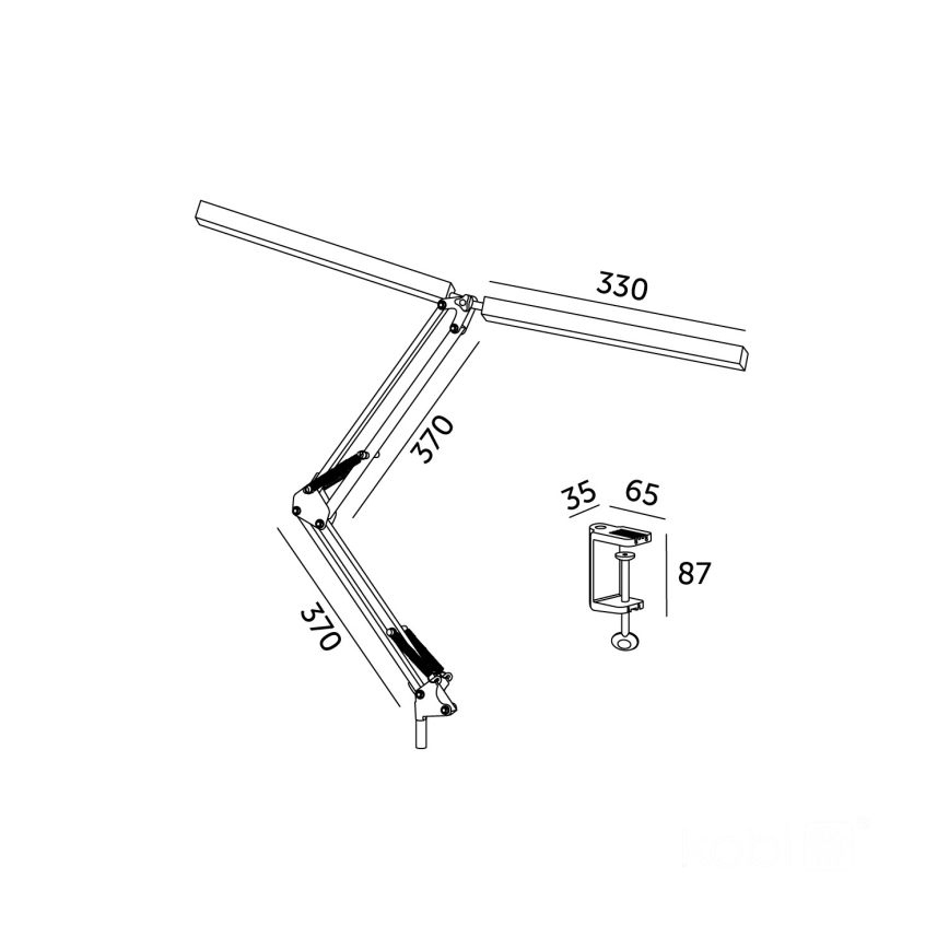 Brilagi - LED Himmennettävä joustava pöytävalaisin VARIO LED/15W/230V 3000-6000K musta