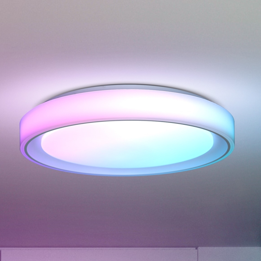 Brilagi - Himmennettävä LED-RGB-kattovalaisin FLOCO LED/30W/230V 3000-6500K Wi-Fi Tuya + LED/6W + kauko-ohjaus