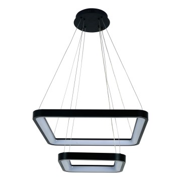 Brilagi - himmennettävä LED-riippuvalaisin kaapelilla FALCON SLIM LED/78W/230V 3000-6500K 50x50 cm musta + kaukosäädin