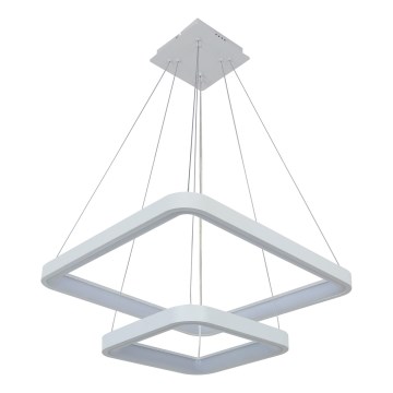 Brilagi - Himmennettävä LED-riippuvalaisin kaapelilla FALCON SLIM LED/78W/230V 3000-6500K 50x50 cm valkoinen + kauko-ohjain