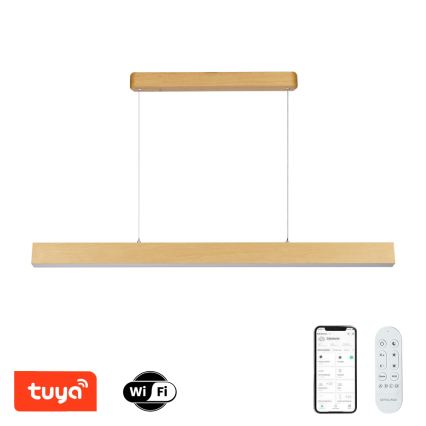 Brilagi - himmennettävä LED-kattokruunu SLEEKLINE SMART LED/40W/230V Wi‑Fi Tuya tammi-dekori + kauko-ohjain