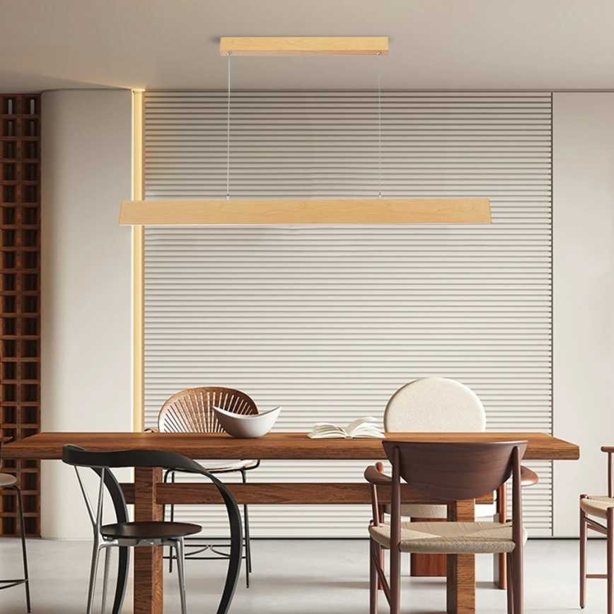 Brilagi - Himmennettävä riippuvalaisin kaapelilla SLIMLINE LED/40W/230V 3000-6000K tamminäköinen + kaukosäädin
