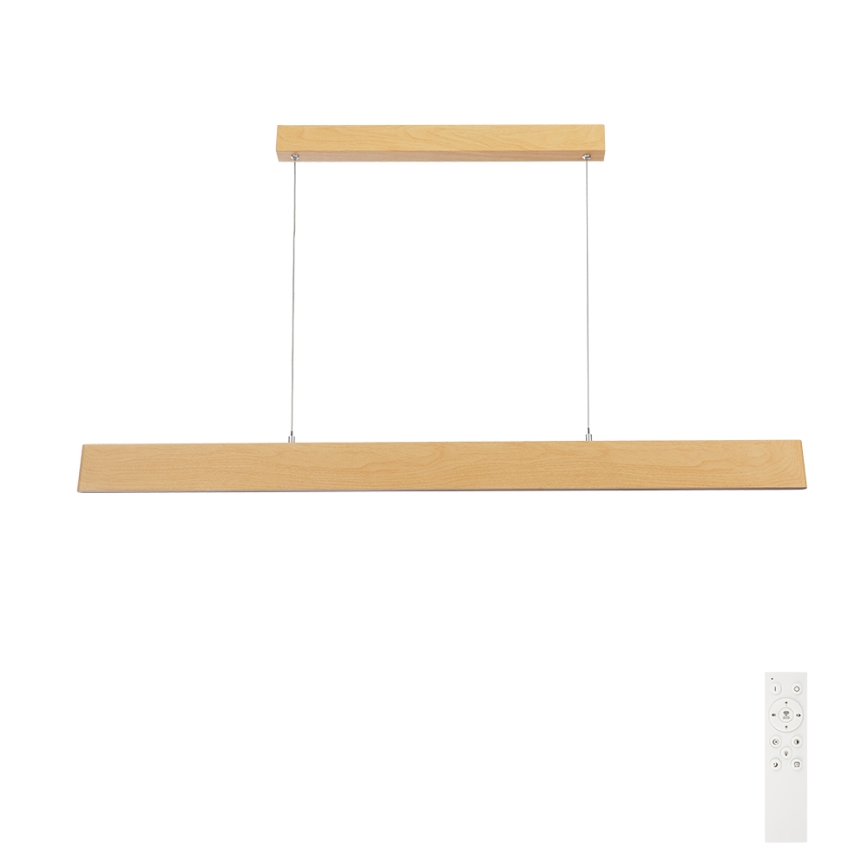 Brilagi - Himmennettävä riippuvalaisin kaapelilla SLIMLINE LED/40W/230V 3000-6000K tamminäköinen + kaukosäädin