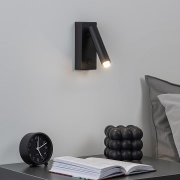 Brilagi - Himmennettävä LED-seinävalaisin MAYA 1xG9/4W/230V musta 2700-6500K Wi-Fi Tuya
