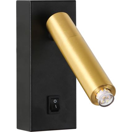 Brilagi - Himmennettävä LED-seinävalaisin MAYA 1xG9/4W/230V musta/kulta 2700-6500K Wi-Fi Tuya
