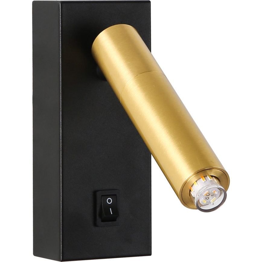 Brilagi - Himmennettävä LED-seinävalaisin MAYA 1xG9/4W/230V musta/kulta 2700-6500K Wi-Fi Tuya