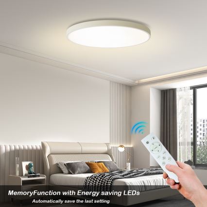 Brilagi - LED-himmennettävä kattovalaisin POOL SMART LED/100W/230V 3000-6000K halkaisija 80 cm Wi-Fi Tuya valkoinen + kaukosäädin