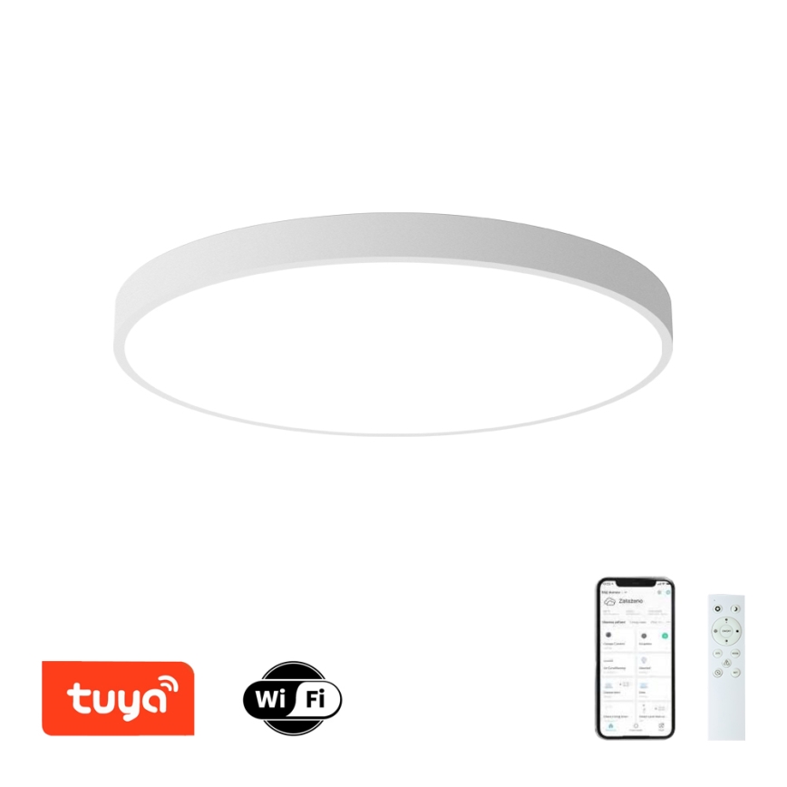 Brilagi - LED-himmennettävä kattovalaisin POOL SMART LED/100W/230V 3000-6000K halkaisija 80 cm Wi-Fi Tuya valkoinen + kaukosäädin