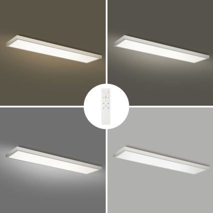 Brilagi - Himmennettävä kylpyhuoneen LED-kattovalaisin FRAME SMART LED/50W/230V 120x30 cm 3000-6000K IP44 hopea + kauko-ohjaus