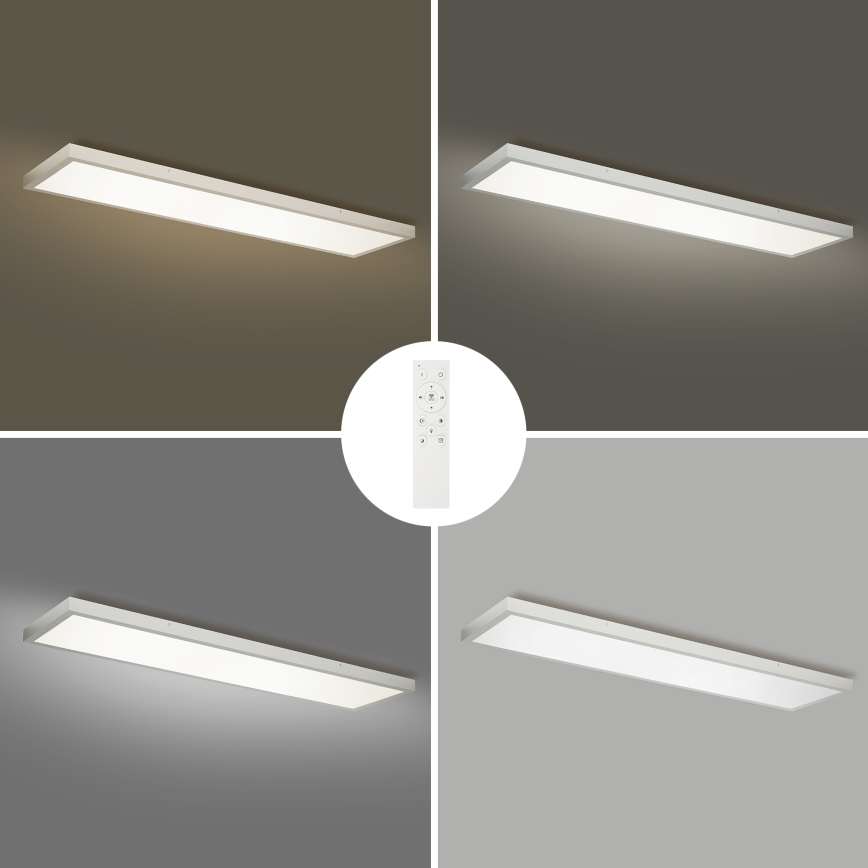 Brilagi - Himmennettävä kylpyhuoneen LED-kattovalaisin FRAME SMART LED/50W/230V 120x30 cm 3000-6000K IP44 hopea + kauko-ohjaus