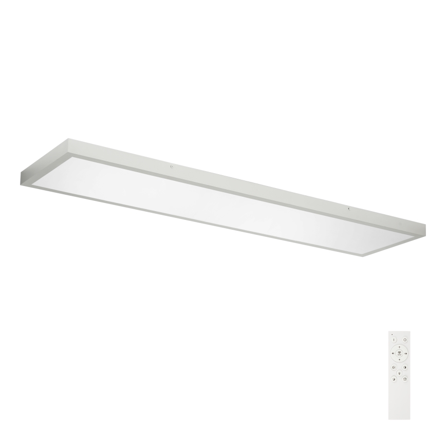 Brilagi - Himmennettävä kylpyhuoneen LED-kattovalaisin FRAME SMART LED/50W/230V 120x30 cm 3000-6000K IP44 hopea + kauko-ohjaus