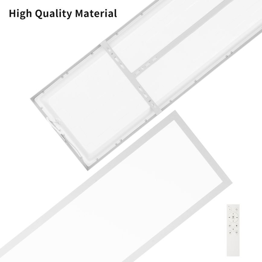 Brilagi - Himmennettävä kylpyhuoneen LED-kattovalaisin FRAME SMART LED/50W/230V 120x30 cm 3000-6000K IP44 hopea + kauko-ohjaus