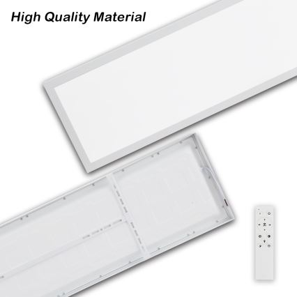 Brilagi - Himmennettävä kylpyhuoneen LED-kattovalaisin FRAME SMART LED/50W/230V 30x120 cm 3000-6000K IP44 valkoinen + kauko-ohjaus