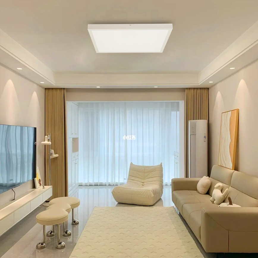 Brilagi - Himmennettävä kylpyhuoneen LED-kattovalaisin FRAME SMART LED/50W/230V 60x60 cm 3000-6000K IP44 valkoinen + kauko-ohjaus