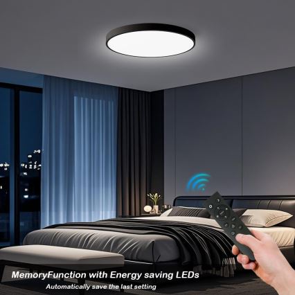Brilagi - himmennettävä kattovalaisin POOL SMART LED/100W/230V 3000-6000K halkaisija 80 cm Wi-Fi Tuya musta + kaukosäädin