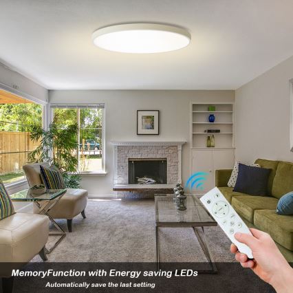 Brilagi - POOL SMART himmennettävä LED-kattovalaisin LED/128W/230V 3000–6000K Ø 100 cm Wi‑Fi Tuya valkoinen + kaukosäädin