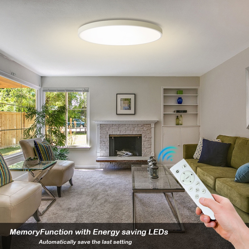 Brilagi - POOL SMART himmennettävä LED-kattovalaisin LED/128W/230V 3000–6000K Ø 100 cm Wi‑Fi Tuya valkoinen + kaukosäädin