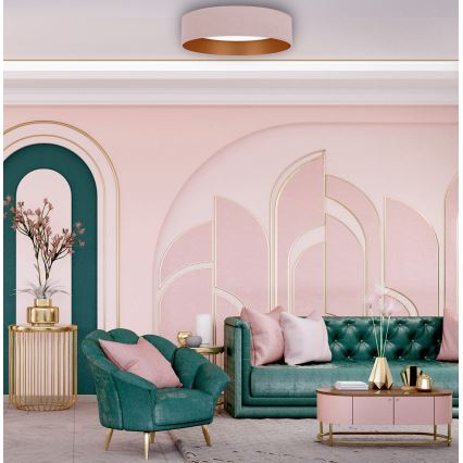 Brilagi - LED Himmennettävä kattovalaisin VELVET SMART LED/36W/230V d. 55 cm 2700-6500K Wi-Fi Tuya pinkki/kulta + kaukosäädin
