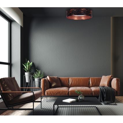 Brilagi - LED Himmennettävä kattovalaisin VELVET SMART LED/36W/230V d. 55 cm 2700-6500K Wi-Fi Tuya musta/kupari + kaukosäädin