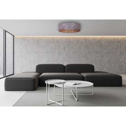 Brilagi - LED Himmennettävä kattovalaisin VELVET SMART LED/36W/230V d. 55 cm 2700-6500K Wi-Fi Tuya harmaa/kulta + kaukosäädin