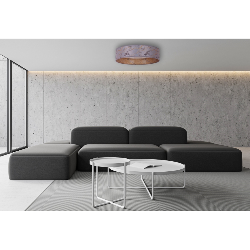 Brilagi - LED Himmennettävä kattovalaisin VELVET SMART LED/36W/230V d. 55 cm 2700-6500K Wi-Fi Tuya harmaa/kulta + kaukosäädin