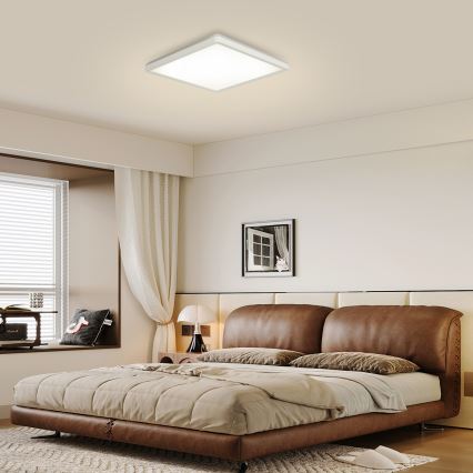 Brilagi - ULTRA SLIM himmennettävä LED-kattovalaisin LED/18W/230V 2700–6500K 30x30 cm valkoinen + kaukosäädin