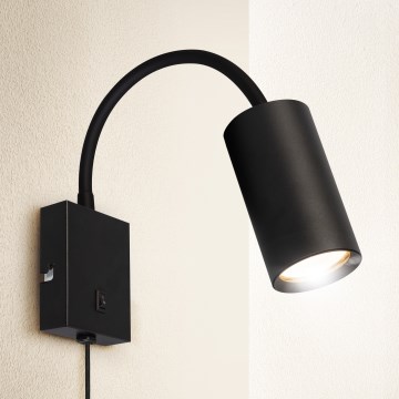 Brilagi - Joustava seinävalaisin SELE 1xGU10/30W/230V musta
