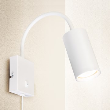 Brilagi - Joustava seinävalaisin SELE 1xGU10/30W/230V valkoinen