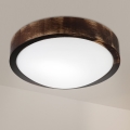Brilagi - Katto-valaisin CARVALHO SLIM SMOKEY 1xE27/60W/230V, tammi, halkaisija 27,5 cm