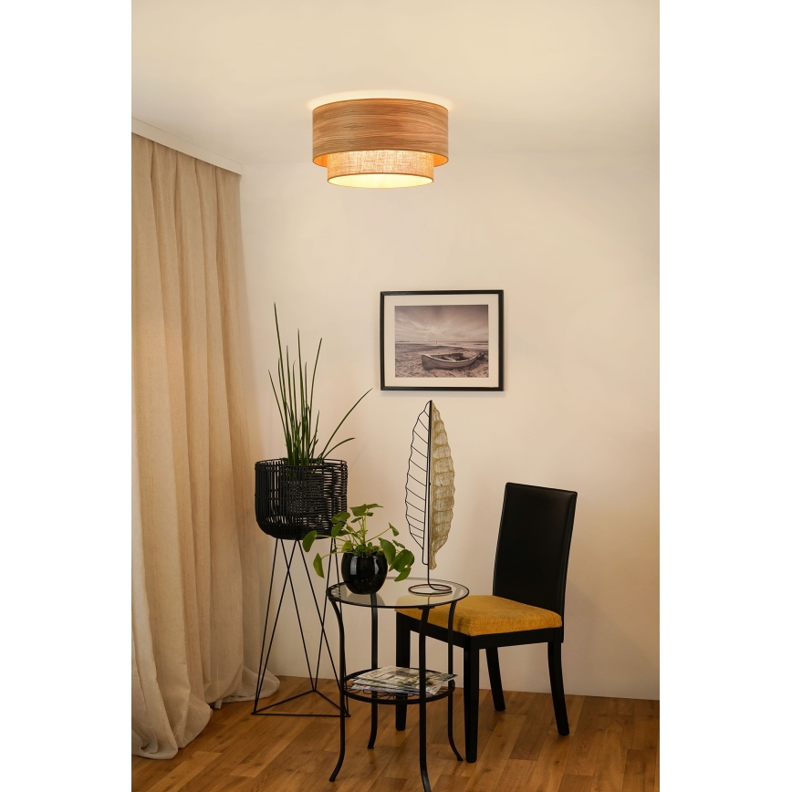 Brilagi - Kattovalaisin MONTANA BOHO 1xE27/15W/230V Ø 45 cm ruskea