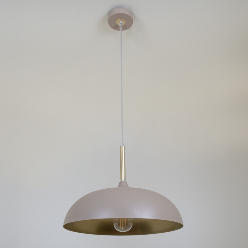 Brilagi - Kattokruunu johdossa ABRAHAM 1xE27/60W/230V halkaisija 35 cm beige