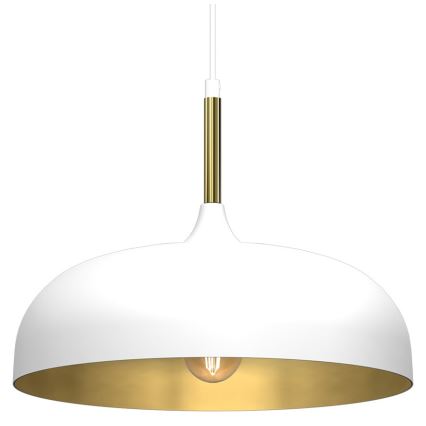 Brilagi - Kattokruunu johdossa ABRAHAM 1xE27/60W/230V halkaisija 35 cm valkoinen