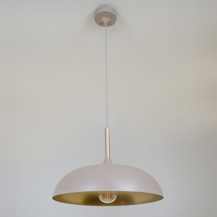 Brilagi - Kattokruunu johdossa ABRAHAM 1xE27/60W/230V halkaisija 45 cm beige