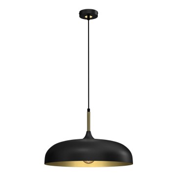 Brilagi - Kattokruunu johdossa ABRAHAM 1xE27/60W/230V halkaisija 45 cm musta